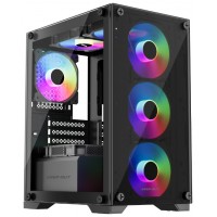 CAJA MICROATX XC-201 GLASS ARGB KEEPOUT